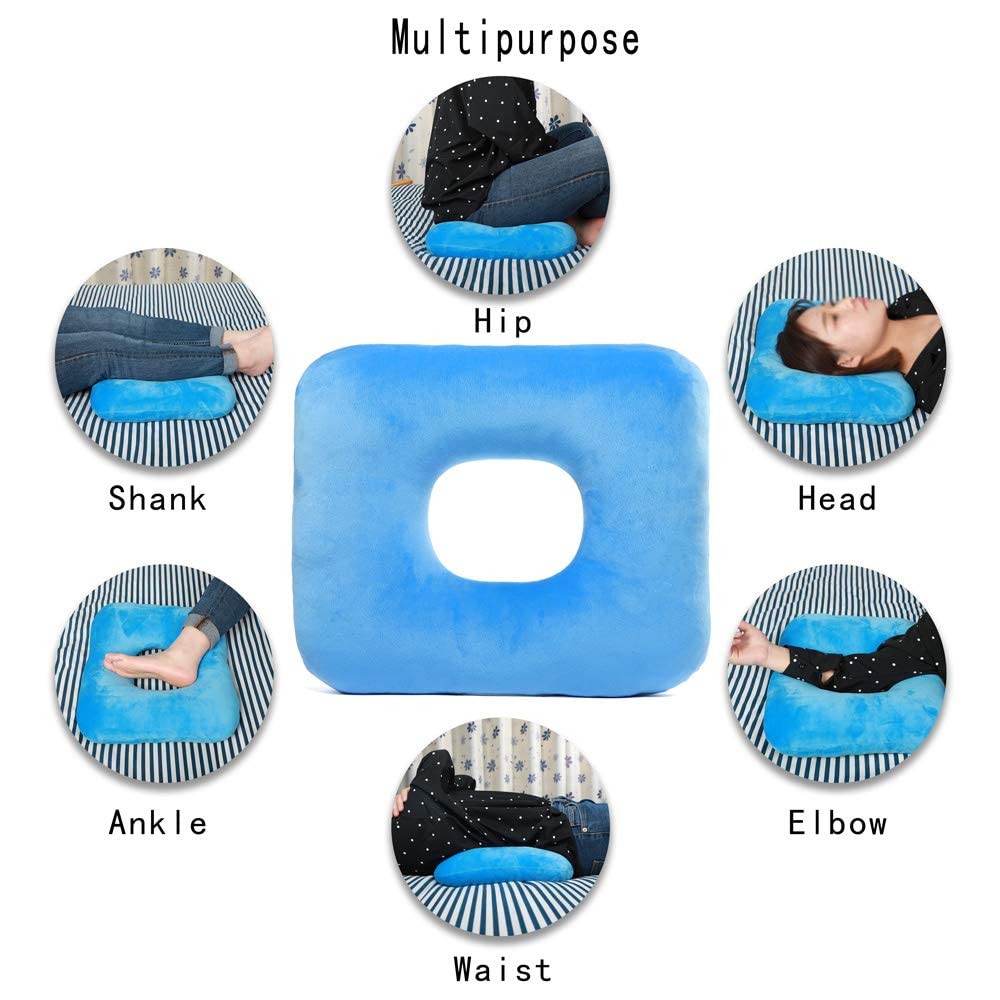 wefaner Donut Pillow Tailbone Pain Relief Cushion Bed Sores