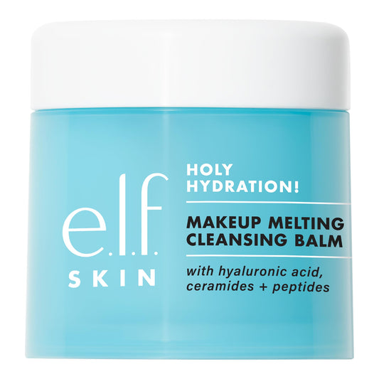 e.l.f. SKIN Holy Hydration Makeup Melting Cleansing Balm, Face Cleanser and Makeup Remover, Infused with Hyaluronic Acid to Hydrate Skin, Vegan and