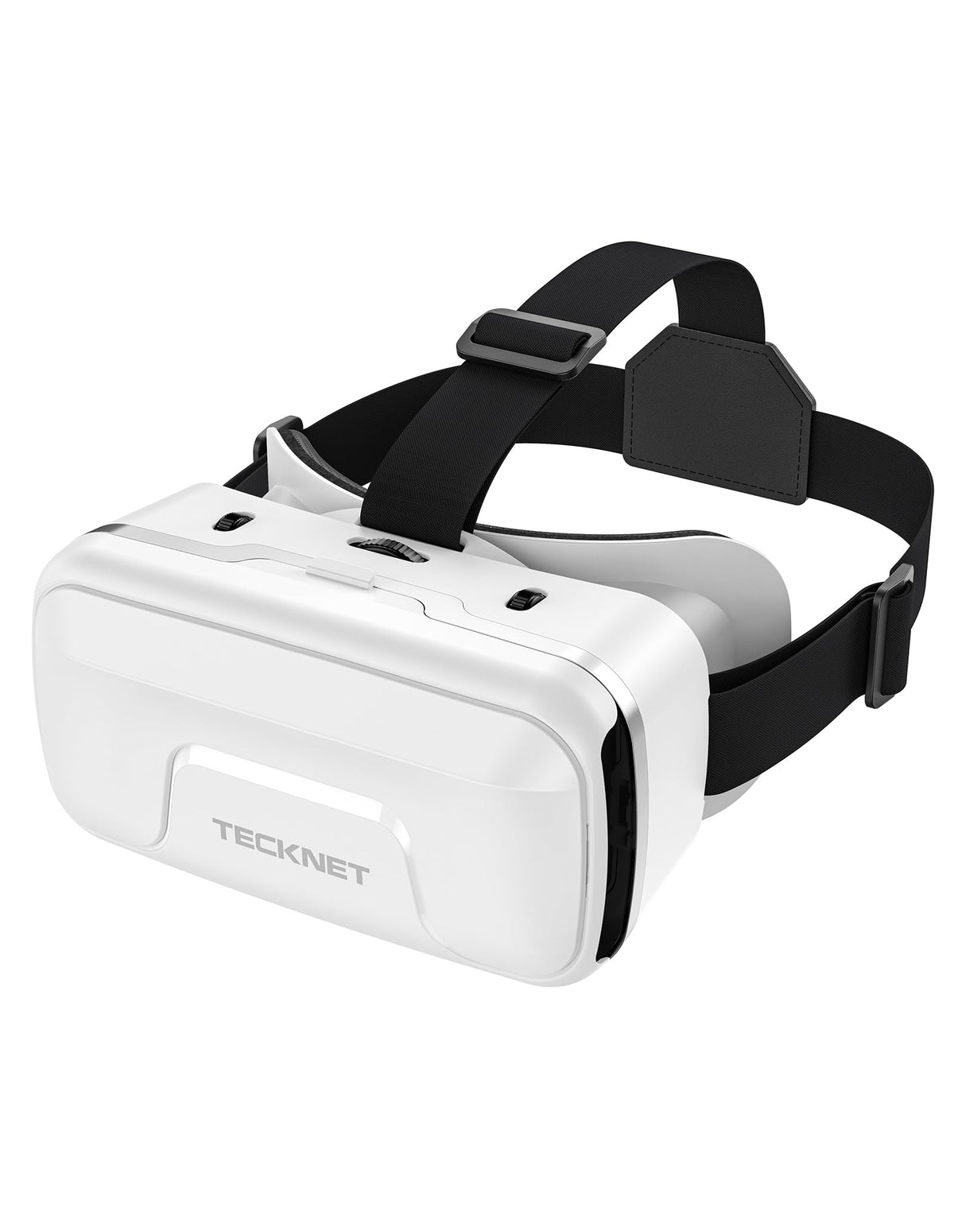 TECKNET VR Headset for Phone, Virtual Reality Headsets with HD 110?FOV Anti-Blue Light Lenses & Adjustable Gears, 3D VR Headset for Kids Compatible