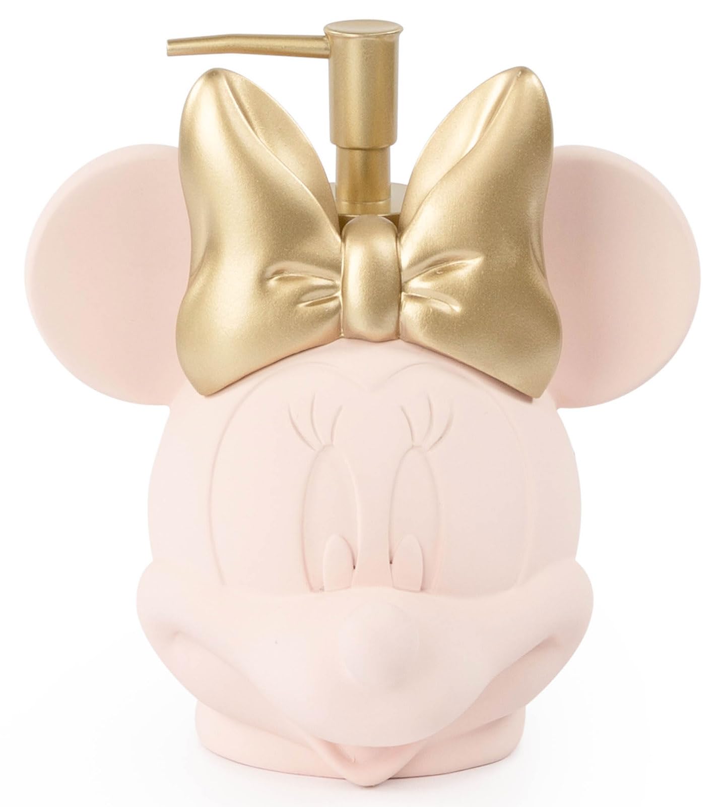 Jay Franco Disney Minnie Mouse Soap Dispenser - Pink Resin Lotion Pump - Bathroom D?cor