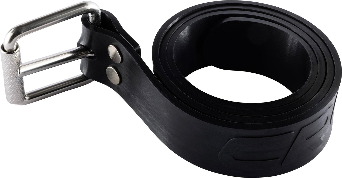 CRESSI Serpent Silicone Marseillaise Belt Black - Silicone Marseillaise Weight Belt for Free Diving, Spear Fishing, Quick Realease Buckle, Black, One