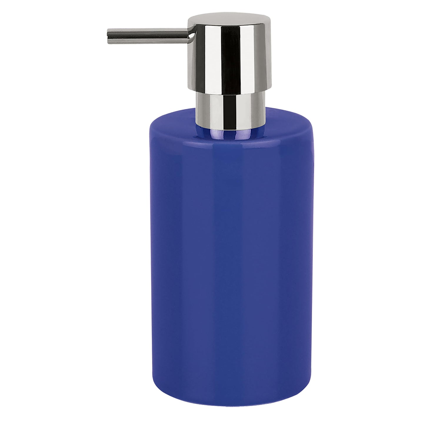 Spirella Tube Stoneware Soap Dispenser, Navy