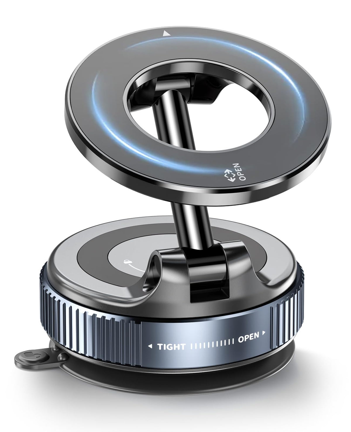 2026 Magnetic Suction Phone Mount for MagSafe, 360?Adjustable Magnetic Car Phone Holder, Foldable Suction Cup Car Phone Mount for