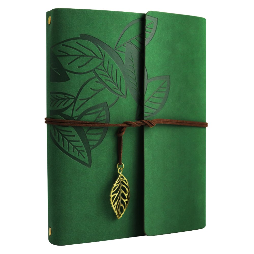 ZEEYUAN Photo Album Scrapbook DIY Memory Book Leaf Soft Leather Scrapbook Photo Album Family Wedding Album Special Christmas Valentines Birthday Gifts