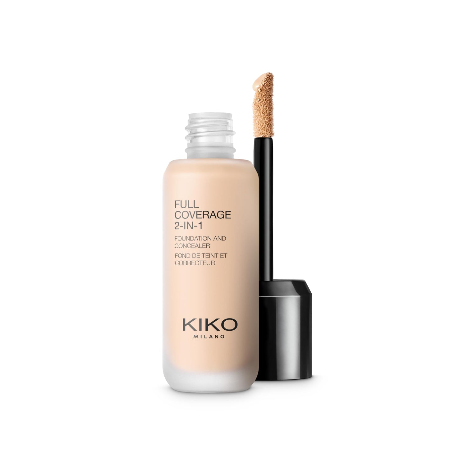 KIKO Milano Full Coverage 2-in-1 Foundation & Concealer 01 - WR 01, 2 In 1 Foundation And Concealer, Superior Coverage