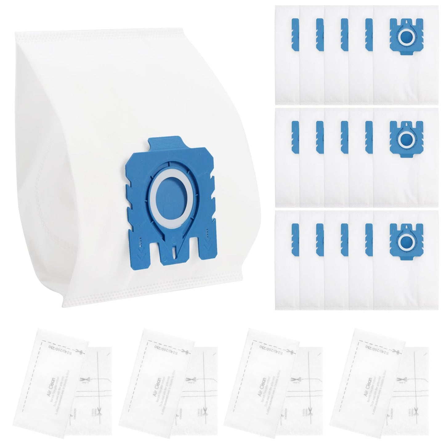 15 Pack C3 hoover bags Replacement for Miele GN Vacuum Bags Compatible with Classic C1, Complete C3, C2, S227, S240, S270, S400, S2, S5, S8 Series