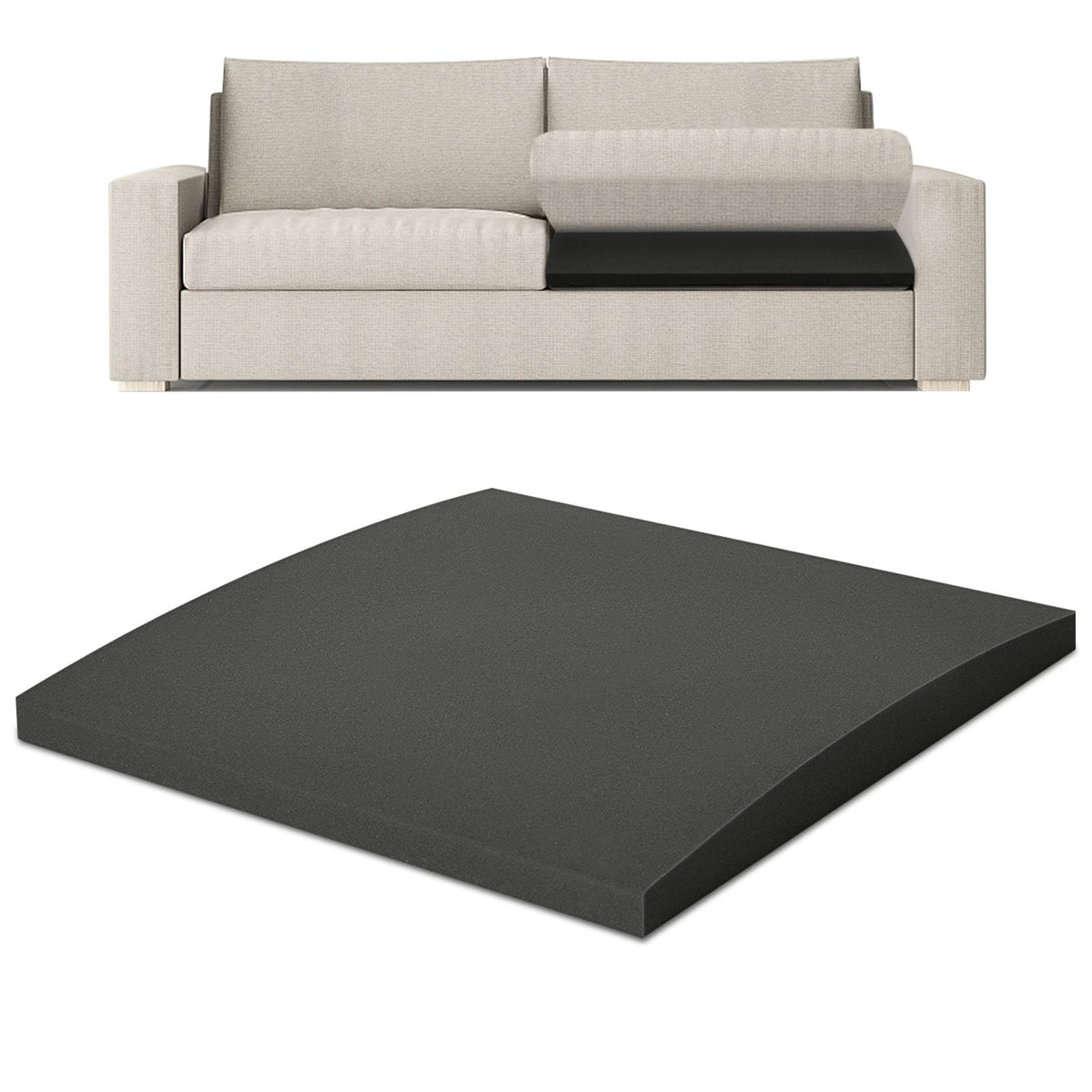 TANYOO Sofa Cushion Support for Sagging Seat Curve Furniture Seat Under Cushion Sag Repair -1Pack