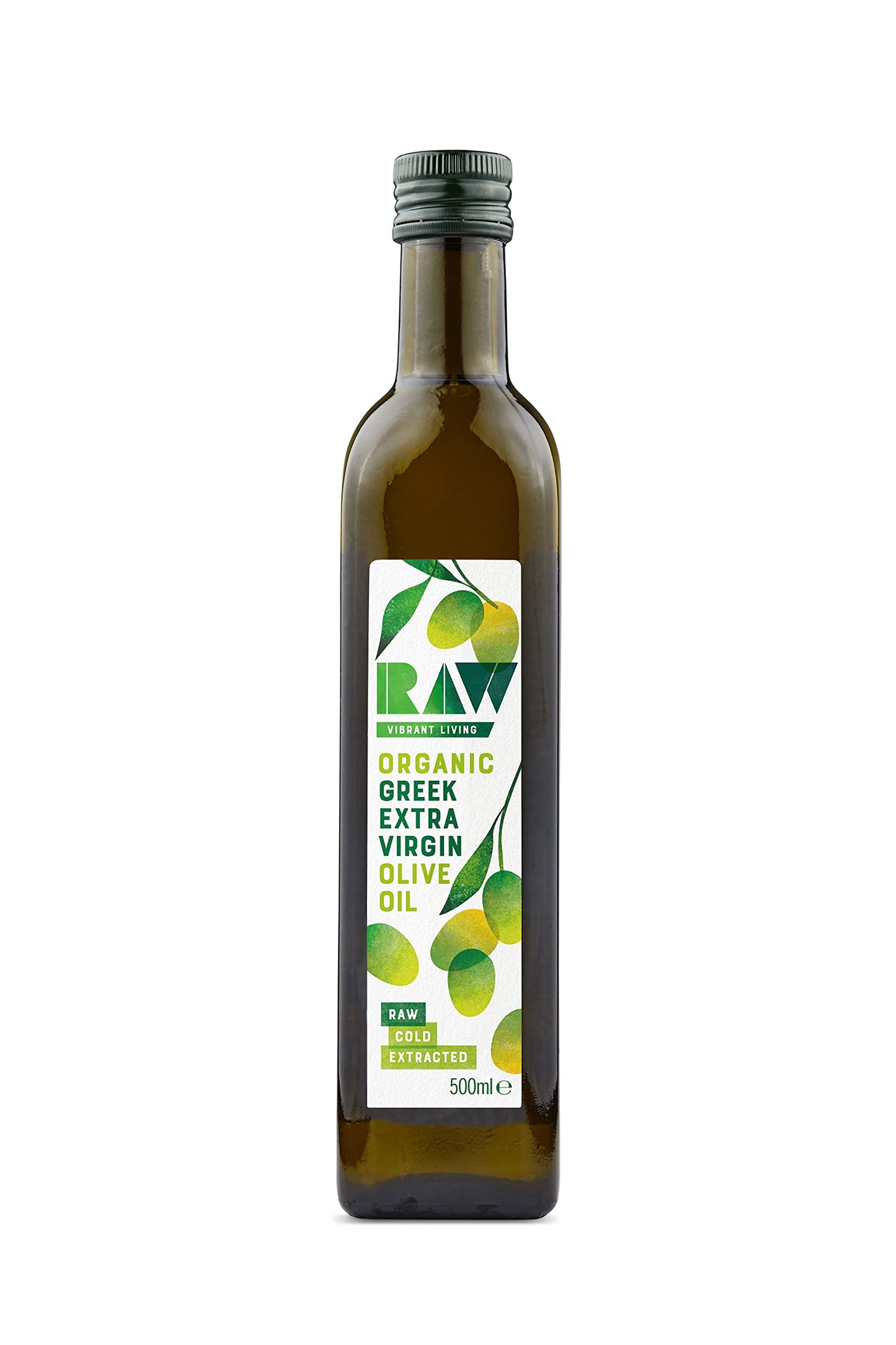 Raw Vibrant Living Greek Extra Virgin Olive Oil 500ml(1 Unit)