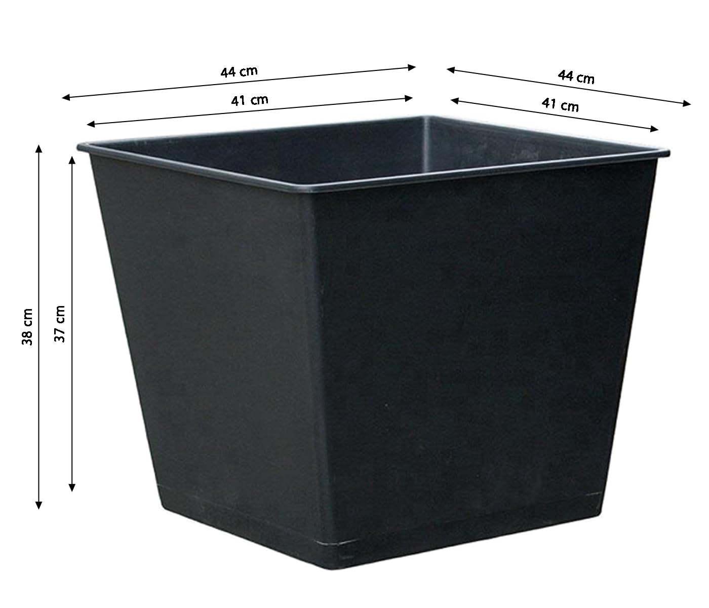 Dehner Universal Plastic Plant Pot  Black