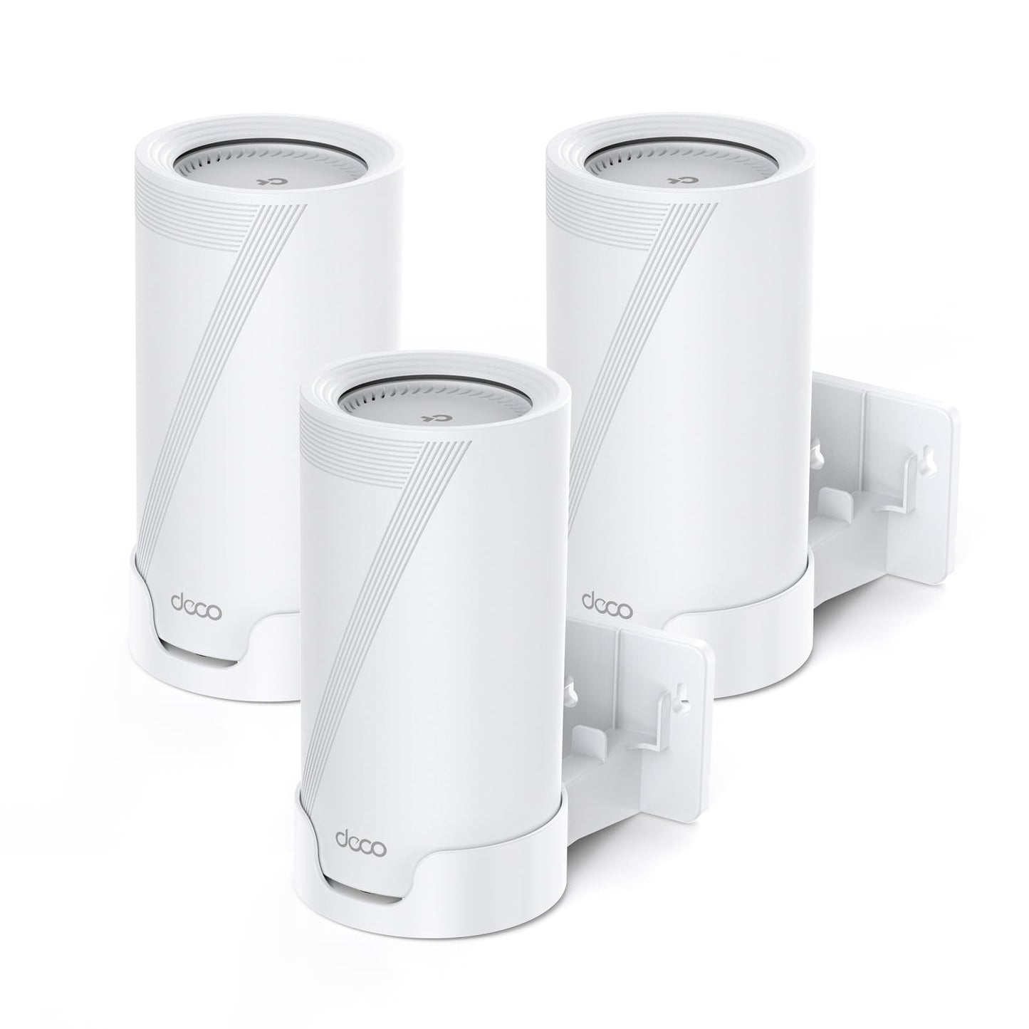 XLTTYWL Deco WiFi 7 Wall Mount Kit, Deco BE25-Outdoor/BE65-5G/BE75/BE85/BE95/BE17000/BE22000/BE33000 Router Mount Brackefor TP Decos 7 Tri-Band WiFi 7