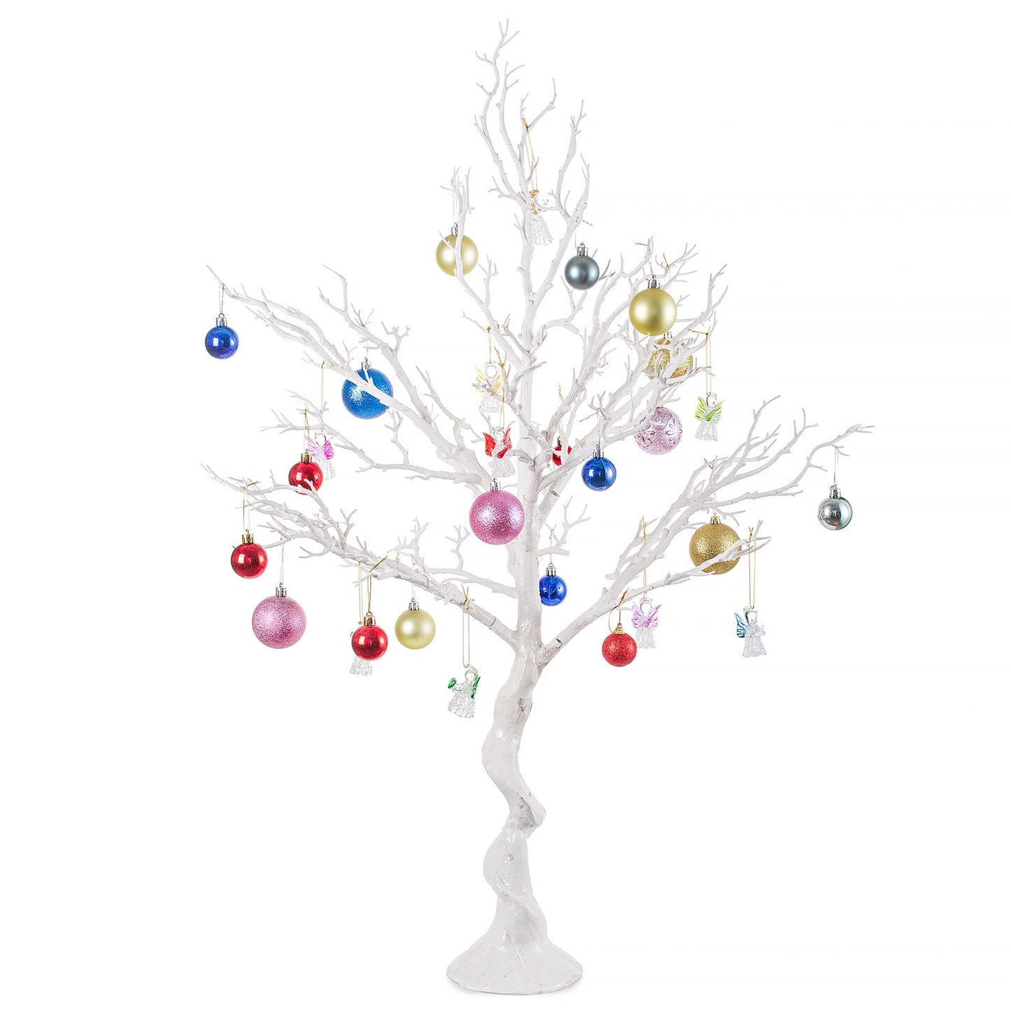Nuptio White Artificial Easter Tree - 105cm Tall Christmas Ornament Display Manzanita Fake Trees Decorative Faux Twig Branches Indoor for Wedding