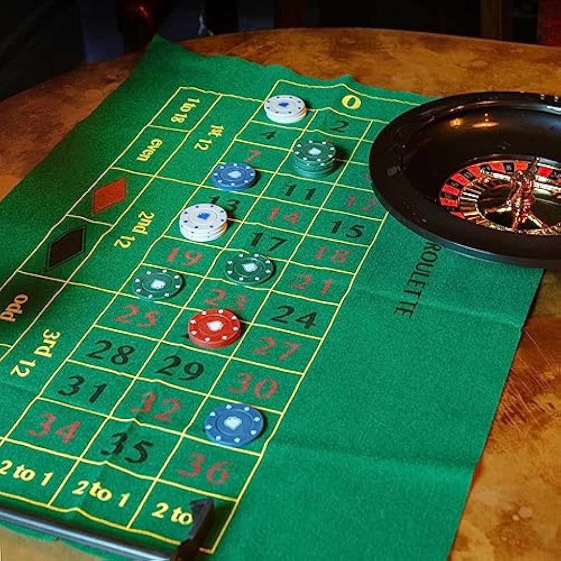 Talking Tables Casino Night Kit Poker, Blackjack, Roulette-Gambling Set for Adults, Gifts for Him | Contains Game Mat, Chips, Money, Balls, Playing Cards, Paper, Plastic, GAMECASINO