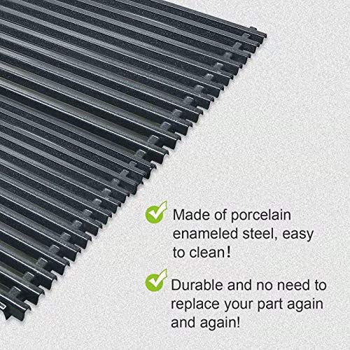 Denmay 7525 44 x 30CM Porcelain Enameled Grates for Weber Spirit E310 E320 S310 S320, Spirit 700, Weber 900, Genesis Silver/Gold/Platinum B&C, Cooking