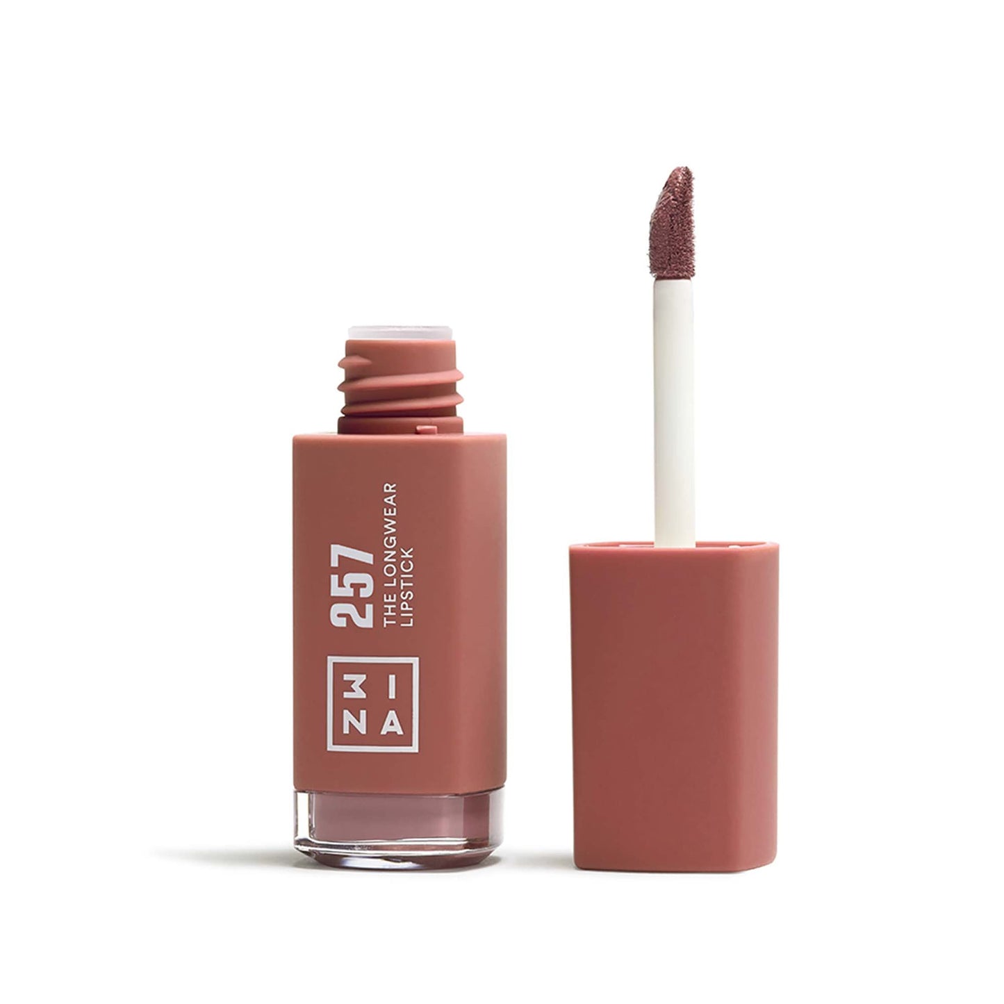 3INA MAKEUP - The Longwear Lipstick 257 - Powder pink Long Lasting - Matte Liquid with Hyaluronic Acid
