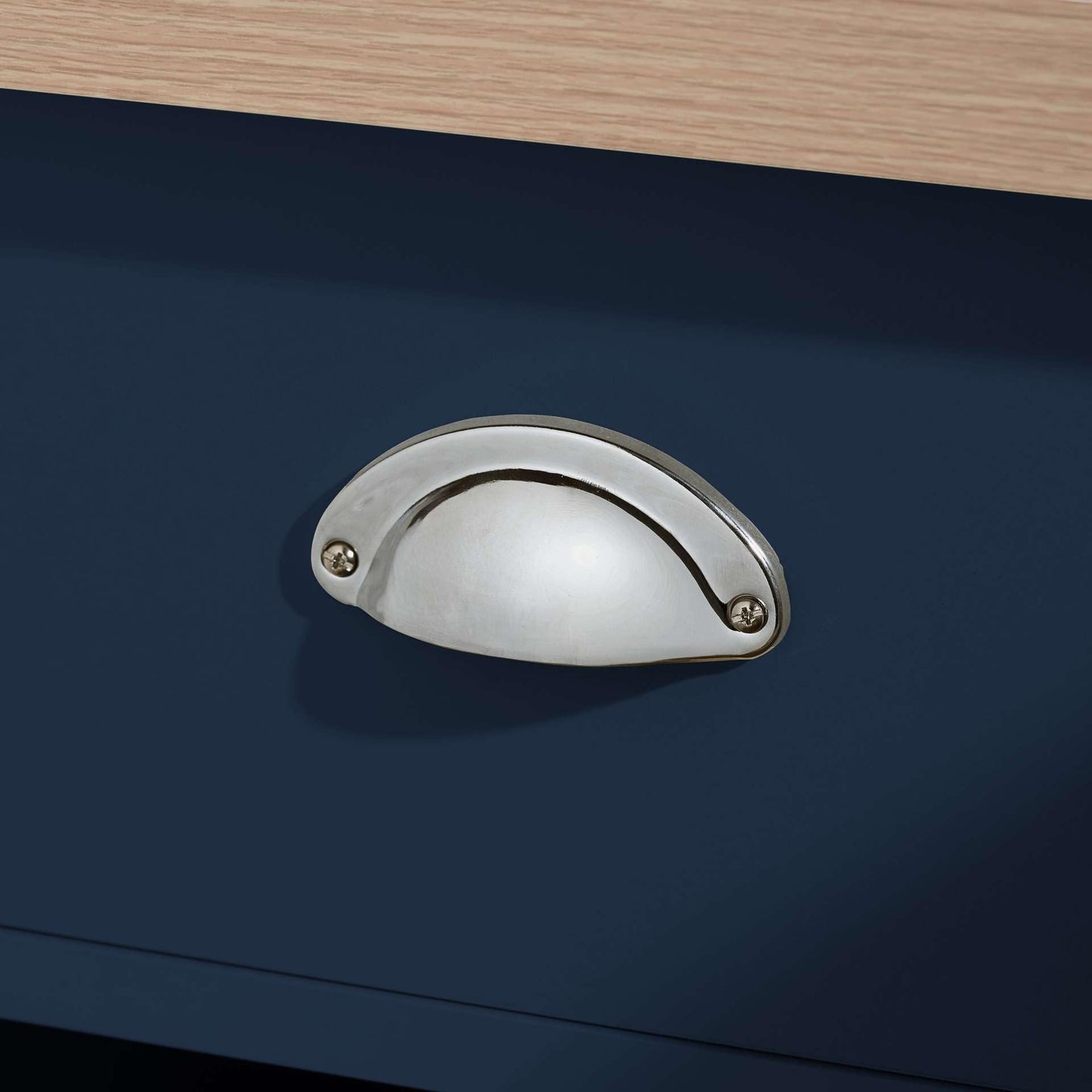 Birlea Highgate Corner Tv Unit Navy Blue & Oak Effect