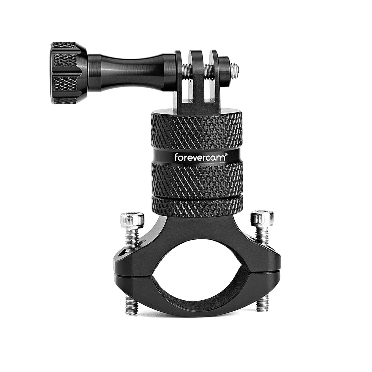 Forevercam Metal Bicycle Mount for GoPro Camera Handlebar, Aluminium Mountain Bike Holder 360 Degree Rotation Rack Cradle Compatible Gopro DJI Insta