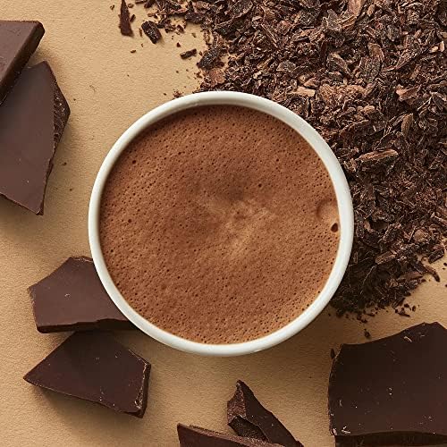 Hotel Chocolat Classic 70% Dark Hot Chocolate Sachets - Luxury Chocolate Flakes - Pack of 20 Single-Serve Sachets, 700g - Suitable for Vegetarians & Vegans - Serve Hot or Iced