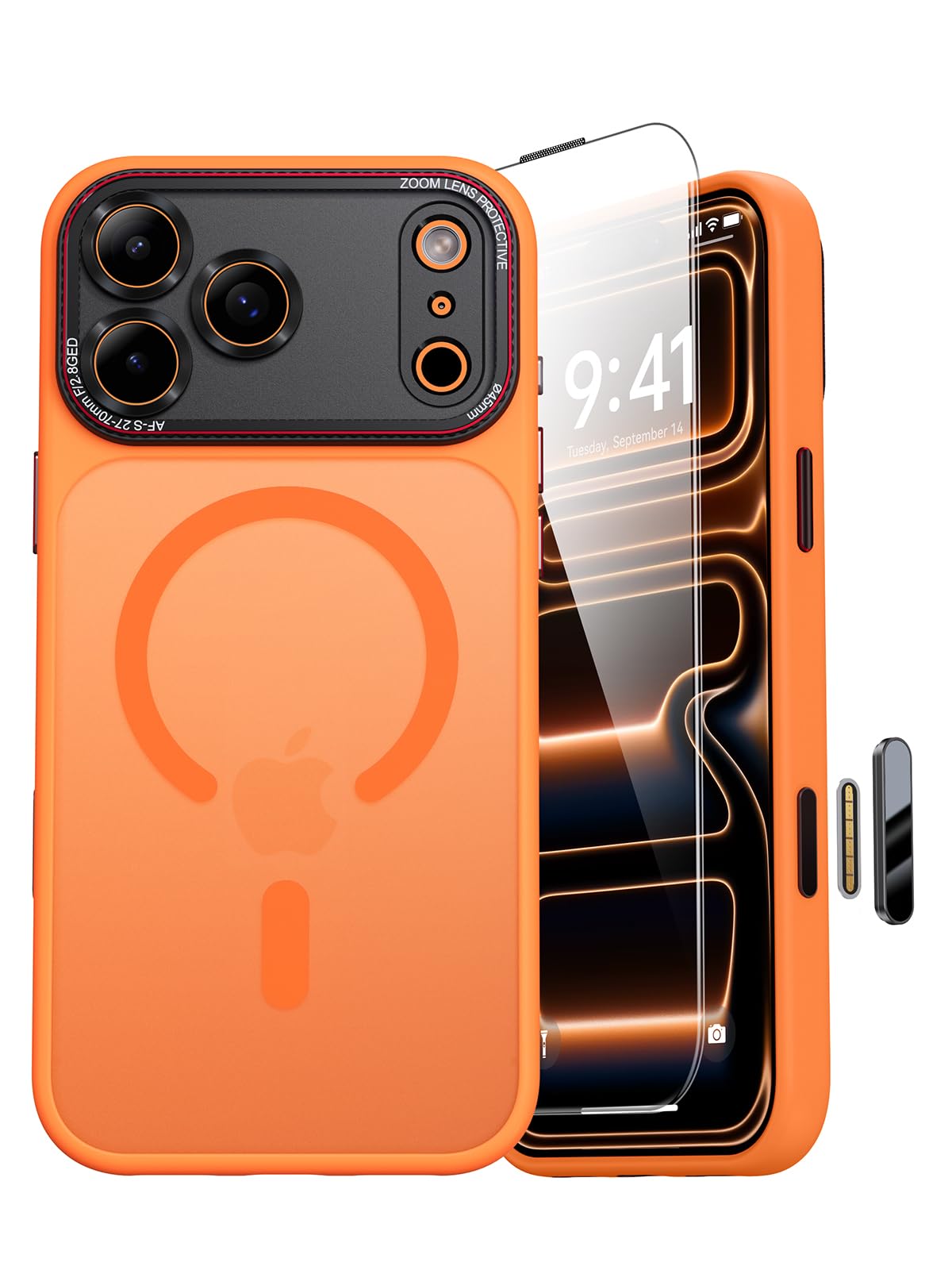 JUESHITUO for iPhone 17 Pro Max Case for Magsafe [Integrated Camera Lens Protection] [Camera Control Button Protection] Military Grade Shockproof Drop