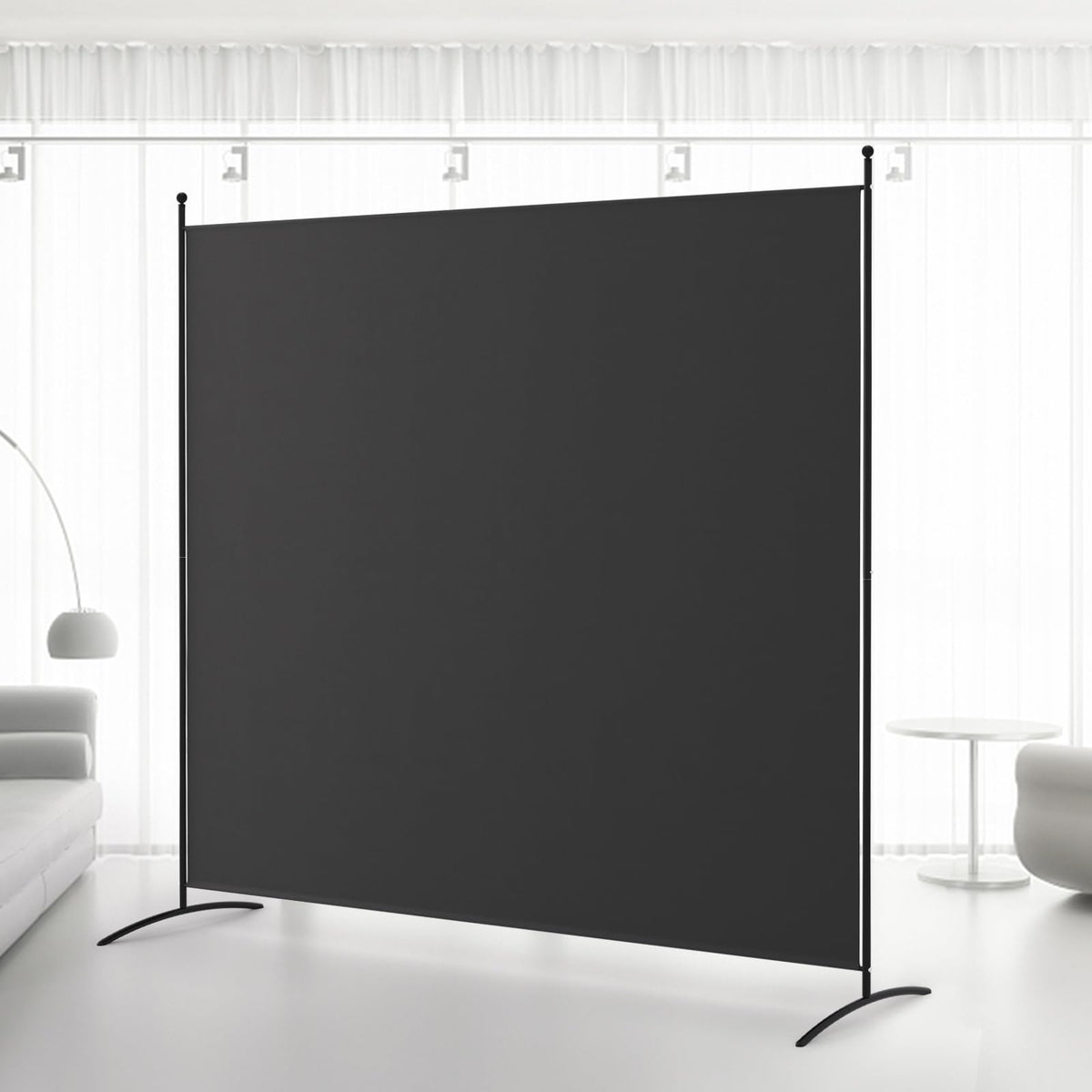Kokorona 1 Panel Room Divider, 6FT Tall Folding Privacy Screen Wall Dividers, Portable Single Panel Temporary Privacy Wall Freestanding Room Divider