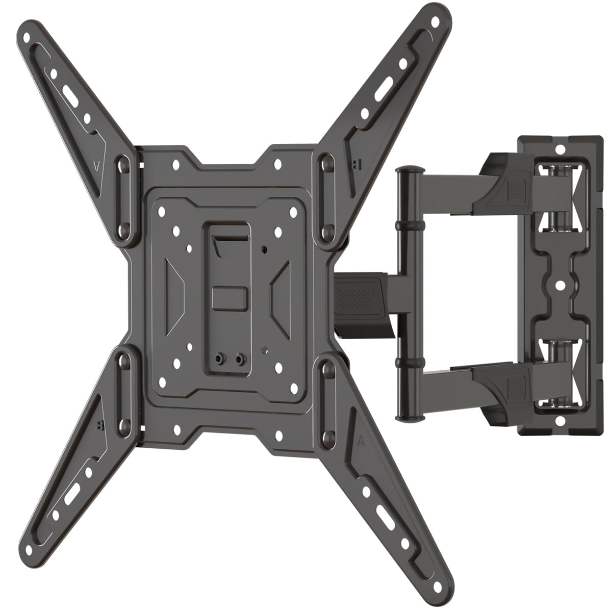 XINLEI TV Wall Bracket Tilt Swivel Wall Mount for Most 26-55 Inch Flat Curved Screens, Extendable Wall Bracket for TVs up to 31.8kg, Max VESA 400x400