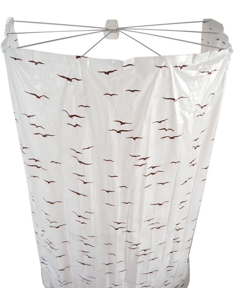 RIDDER Shower Curtain, 100% PEVA, Beige, Approx. 210x170 cm