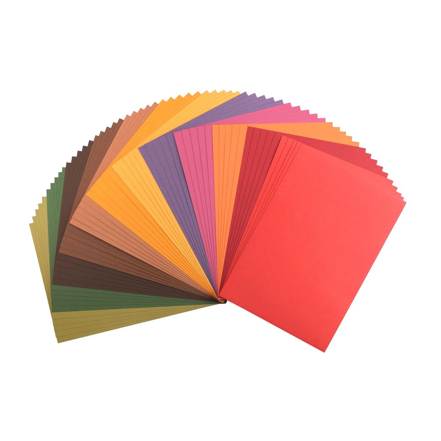 Florence Cardstock Smooth Multicoloured - Coloured Card Making Supplies A4 - Autumn - 19 x 5 Sheets - Coloured Paper for Scrapbooking, Card Making and