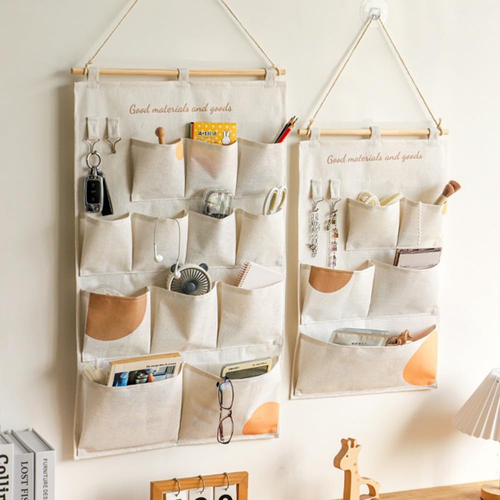 KICPUK Door Organiser Hanging Bag,Hanging organiser for the wall,camping storage bag,suitable for cupboards,behind doors,bathrooms,offices