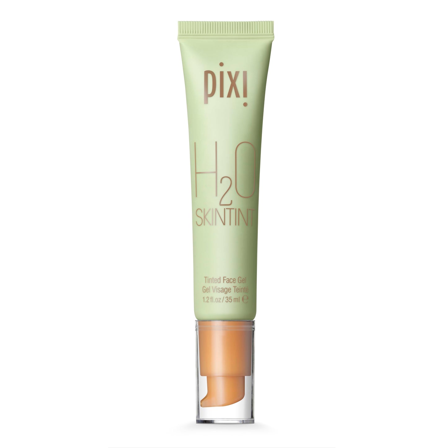 Pixi H2O SkinTint | Tinted Gel Moisturiser | Lightweight, Hydrating & Water-Resistant | Evens Tone & Reduces Redness | Tan | 1.2 fl oz/35 ml