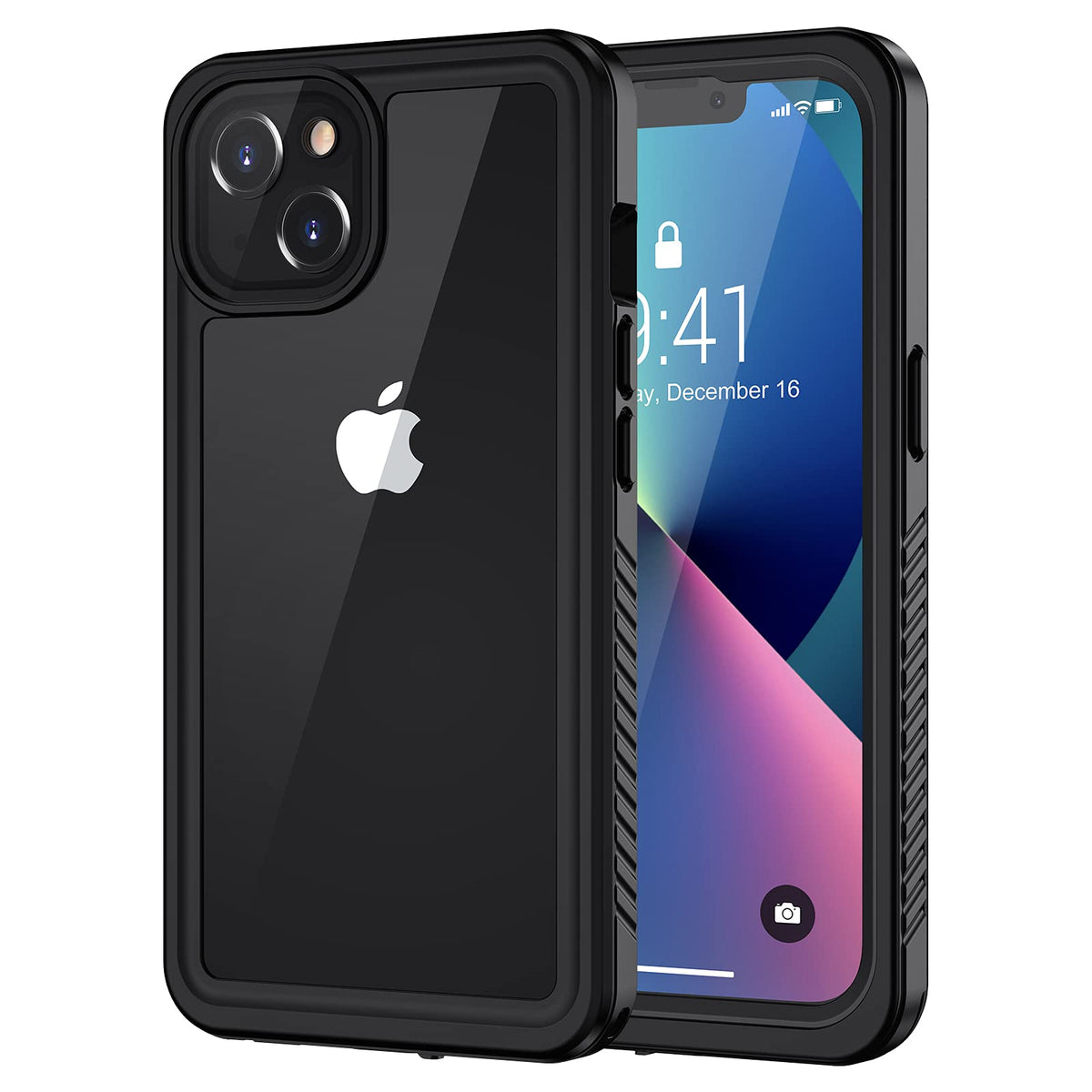 Lanhiem for iPhone 13 Case, IP68 Waterproof Dustproof Shockproof Cases for iPhone 13 with Built-in Screen Protector, Full Body Sealed Protective Front