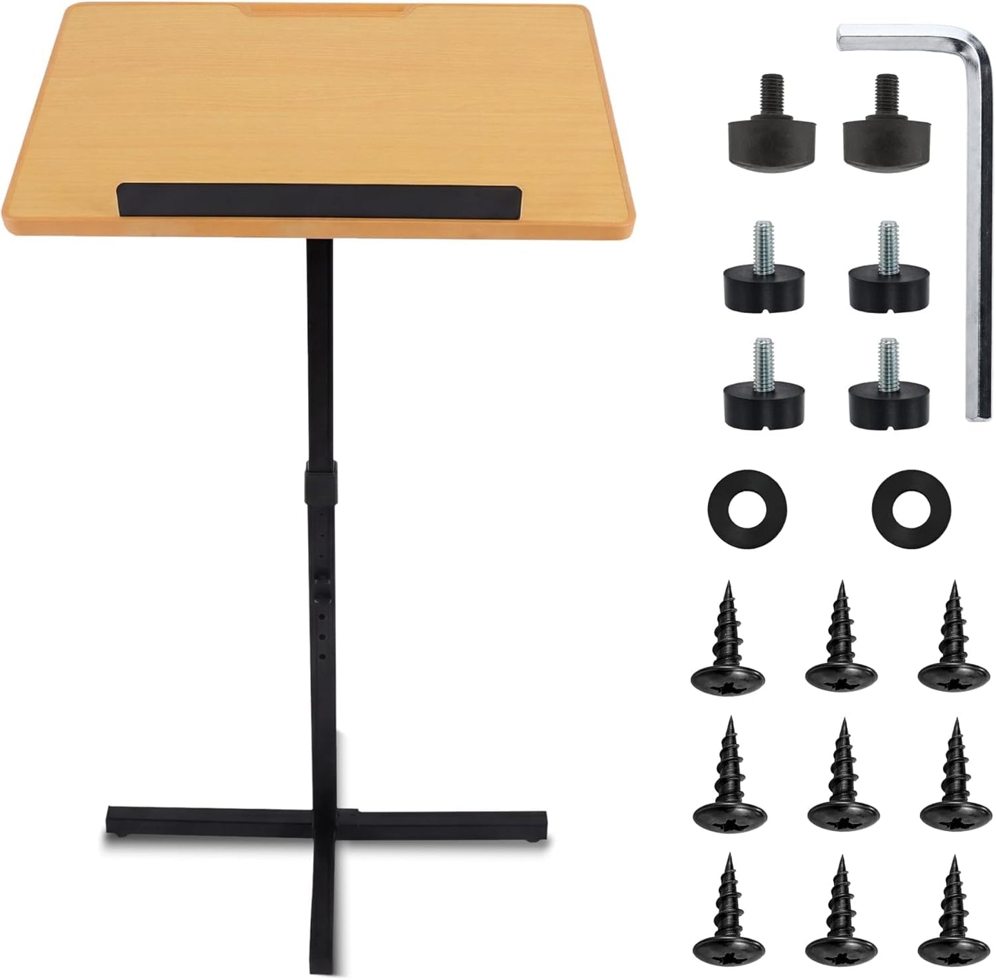 Pyle Portable Floor Lectern Podium Stand-Height Adjustable Steady Standing Design Teacher Speaker Lecture Classroom Presentation Stand