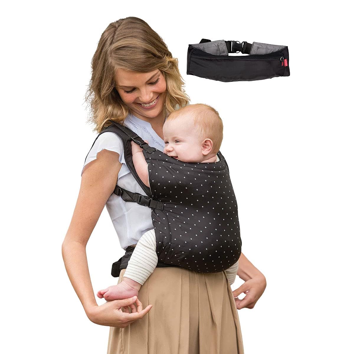 Infantino - Zip Travel Carrier - 2-in-1 Baby Carrier - Collapsible - Easy to fold up or unpack in Seconds - Full Featured - Ergonomic Support -