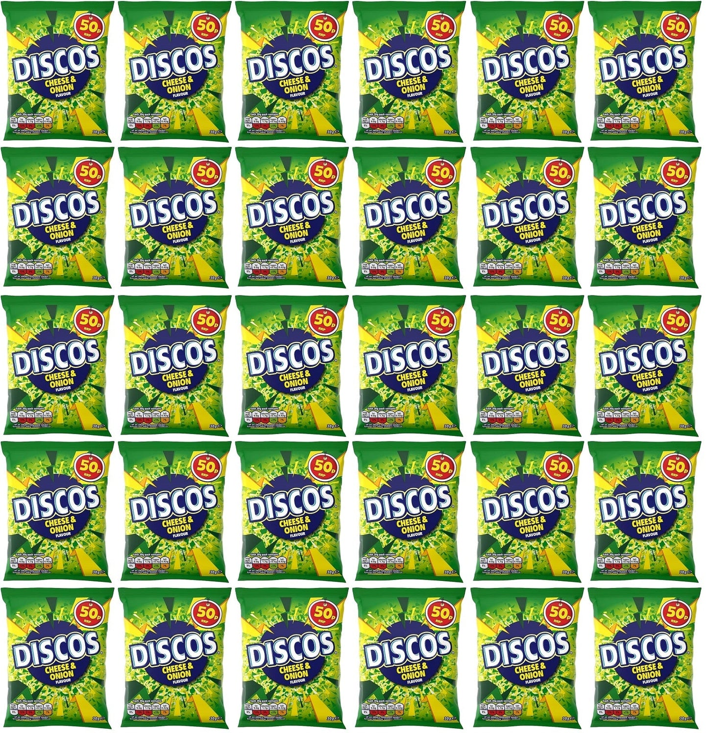 30 x Kp Discos Cheese & Onion - 30GM