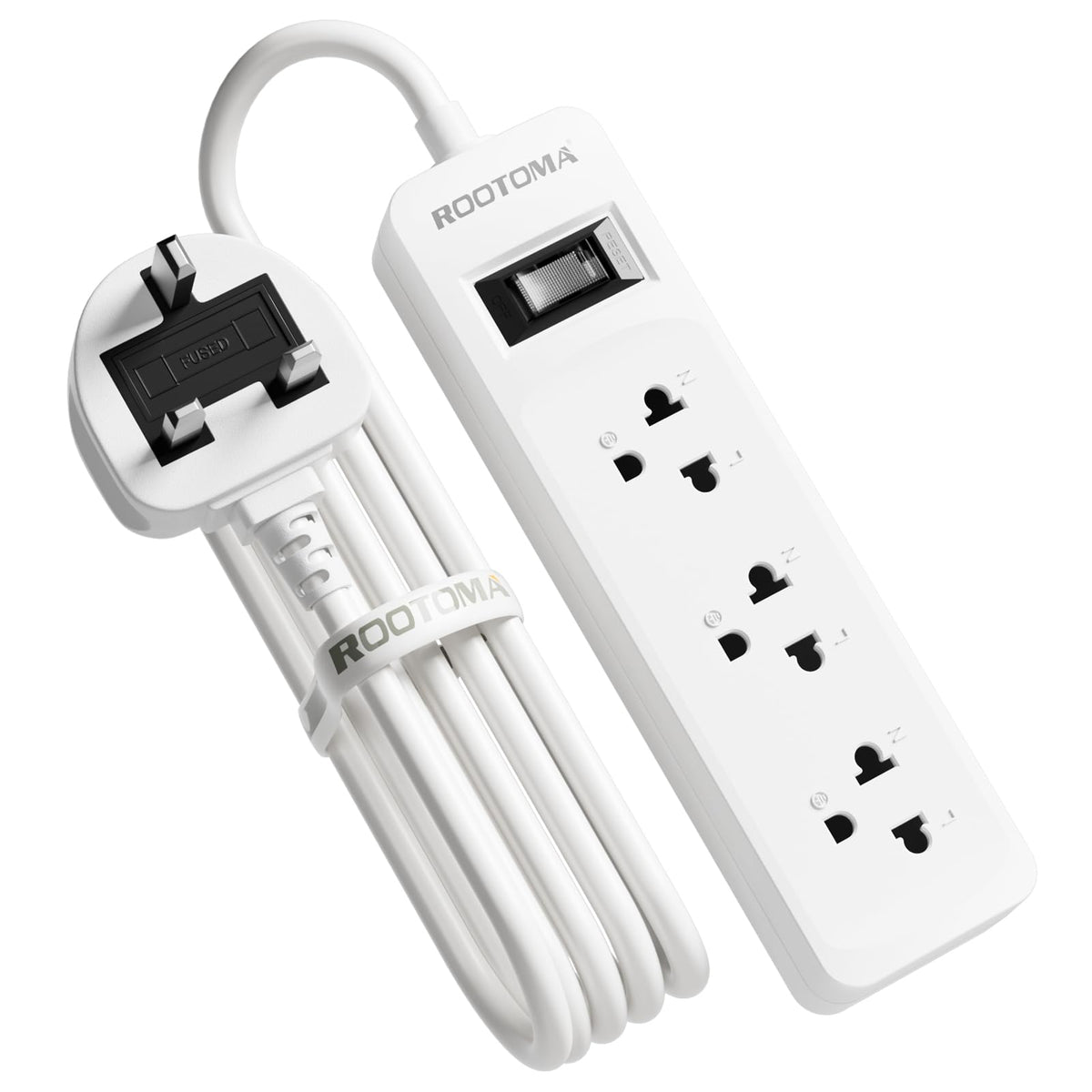 US to UK Plug Adapter 3 Outlets for American/European Electronic Devices, Shaver Plug Adaptor UK, Travel from United States, Canada, France, Spain,