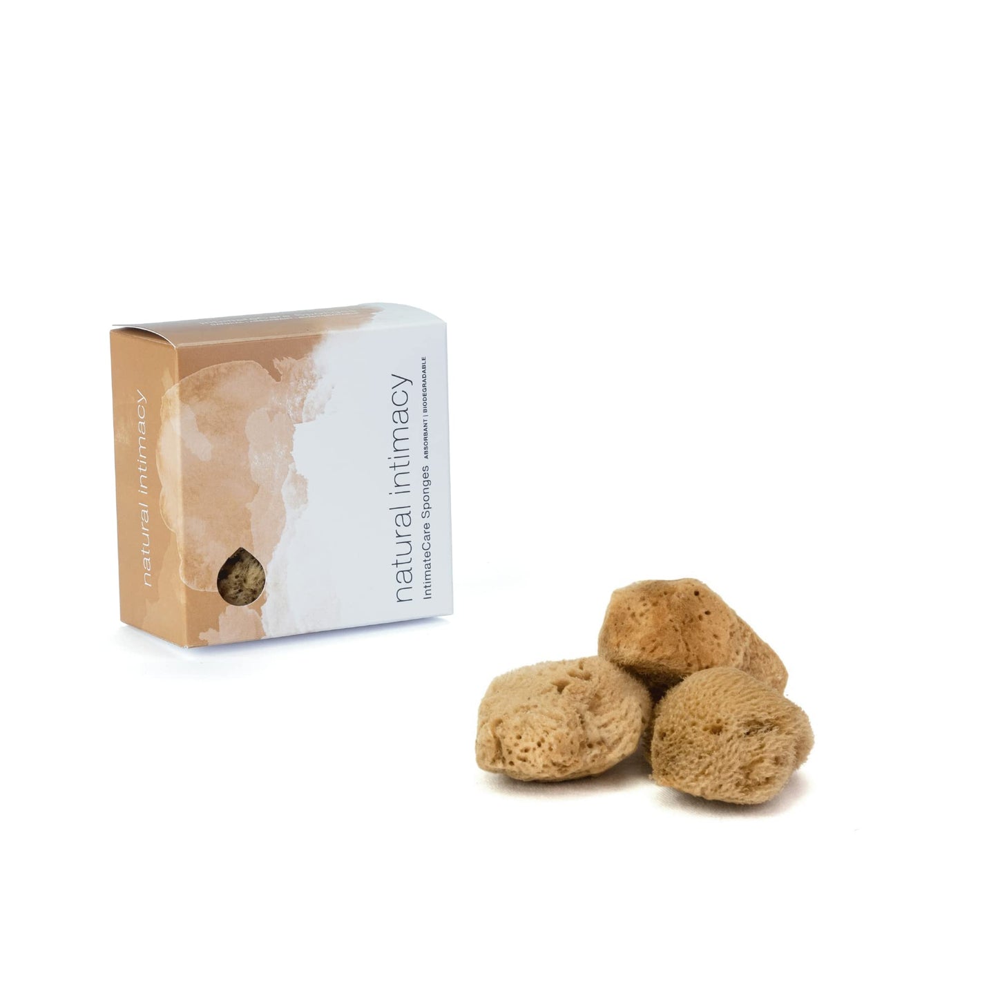 IntimateCare Sea Sponges. Mediterranean Sea Sponges in Plastic Free Packaging. Absolute Quality (5.5-6.5cm / 2-2.5in')
