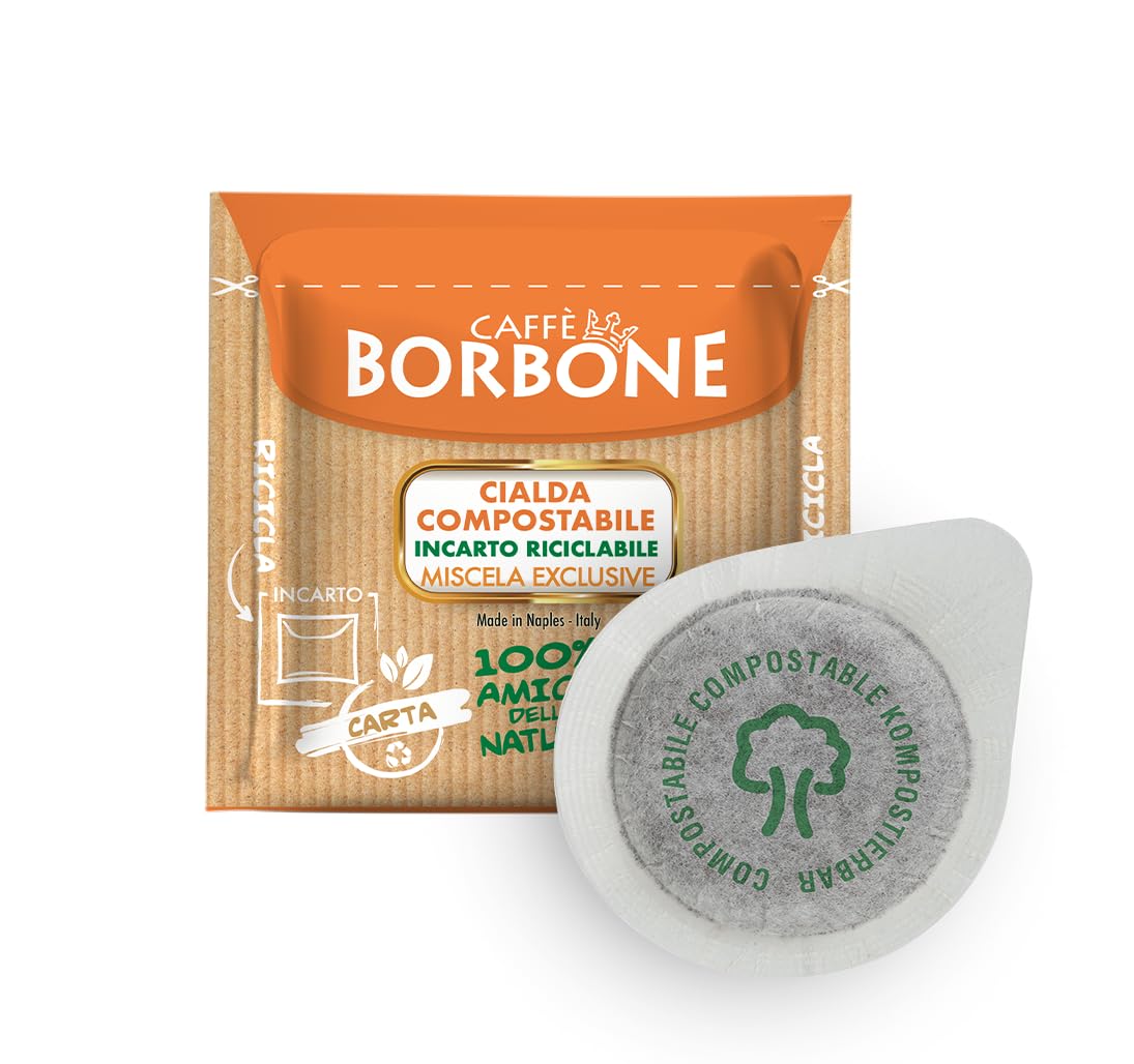 Caff? Borbone Compostable Pod, Exclusive Coffee Blend - 170 Pads - Compatible with ESE System Paper Pads 44 mm