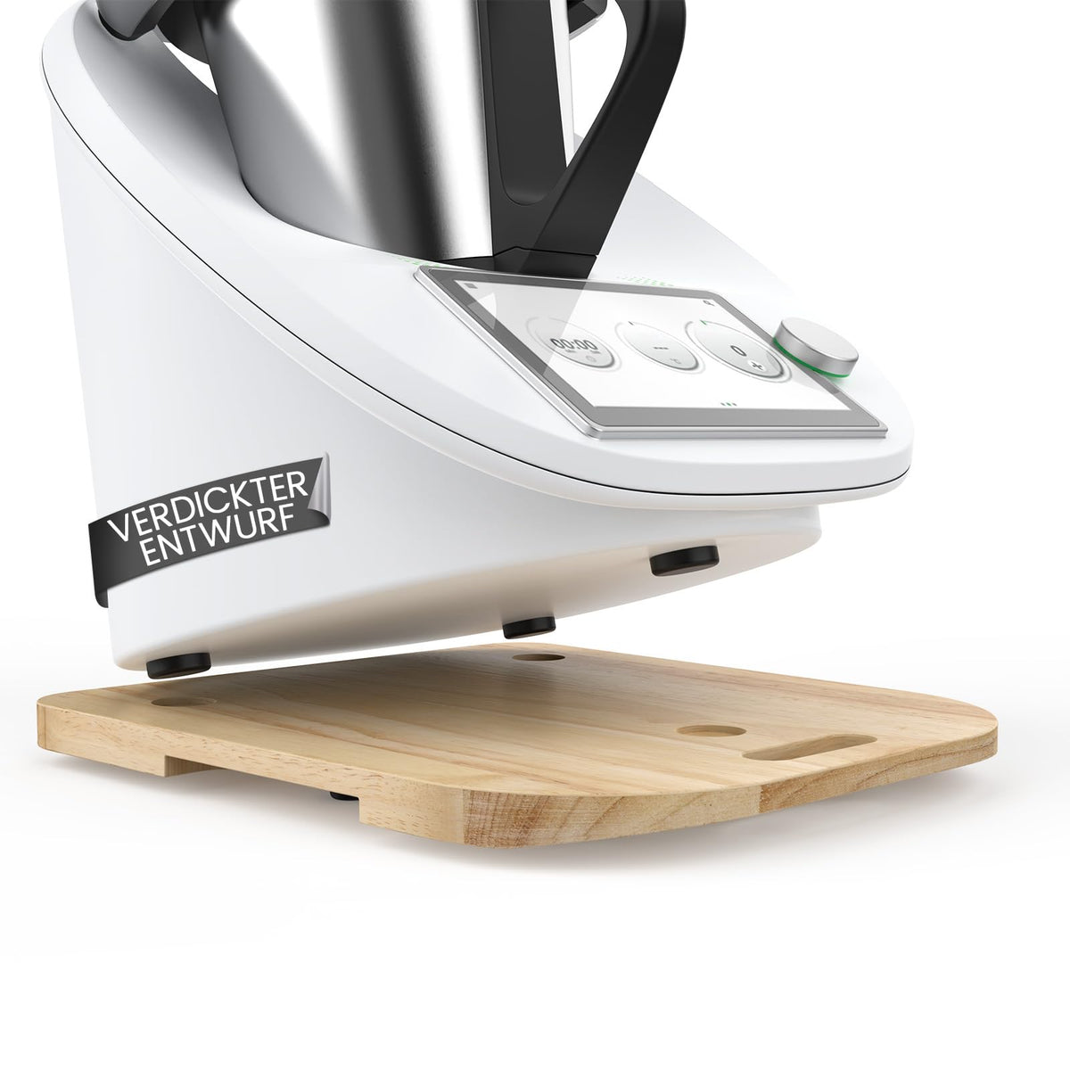 Siegvoll Thickened Sliding Board for Thermomix TM6 TM5 Rolling Board with Effortless Displacement, Thickened Wood Glider Accessories for Thermomix TM6