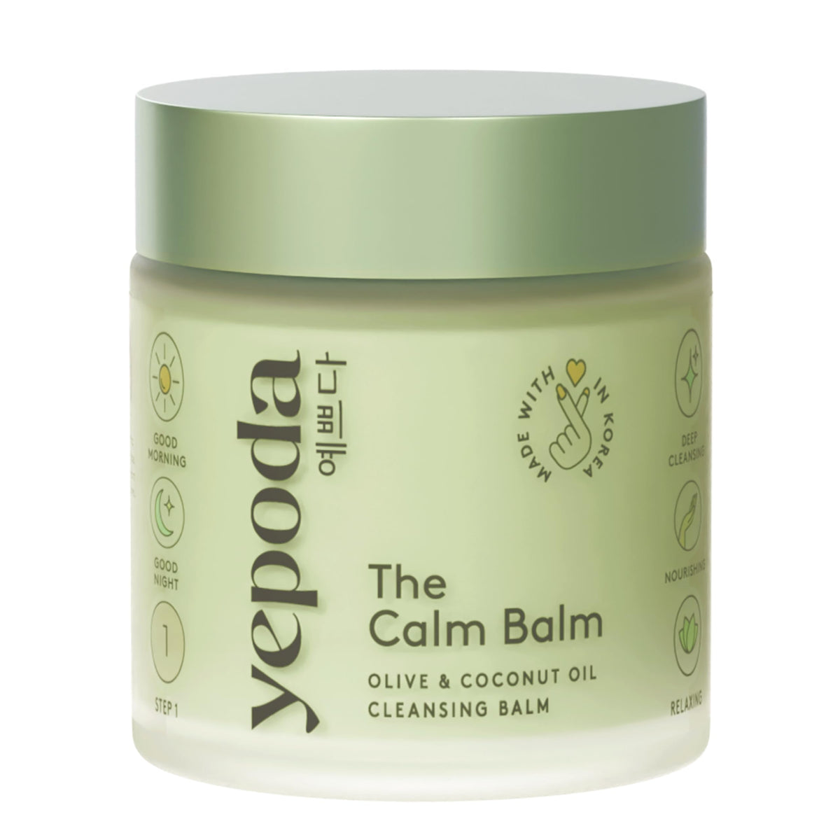 Yepoda The Calm Balm, Gentle Makeup Remover & Deep Cleansing Balm, Removes Waterproof Makeup & Impurities, Vegan Korean Face Cleanser for All Skin