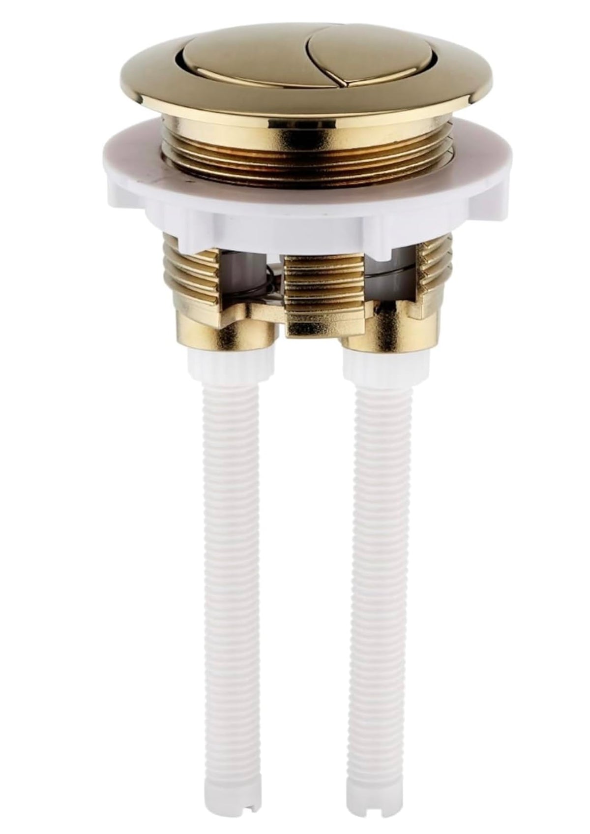 Housler? Brushed Brass Universal Toilet Dual Flush Button Fit 38-42mm Cistern Hole