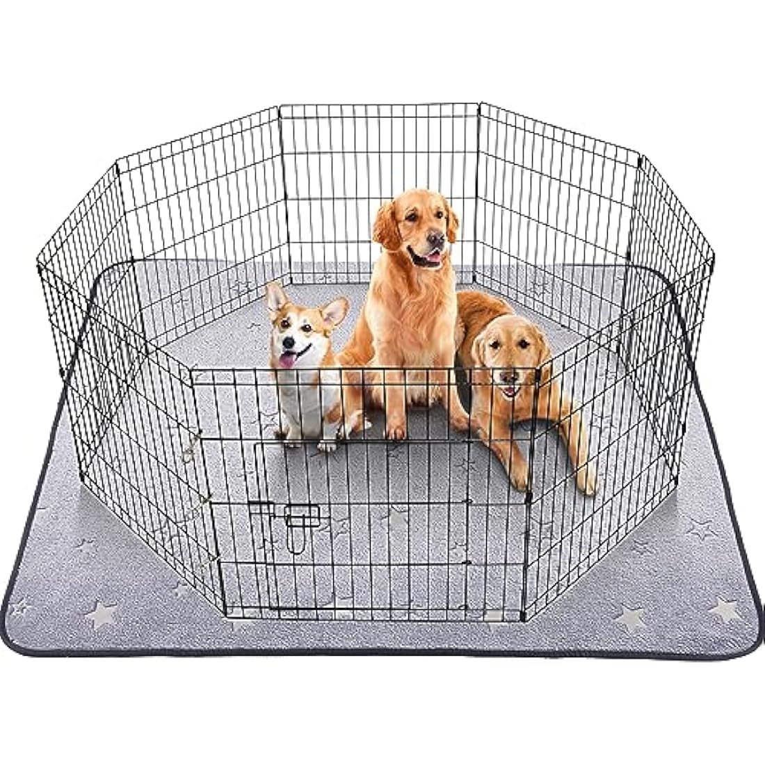 Washable Puppy Pads Extra Large, 168x125cm Fast Absorption Reusable Puppy Pads, Dog Pee Pad xl, Waterproof Whelping Pads, Non-Slip Large Puppy Training Pads Pet Playpen Puppy Mat for Floor, Dog Crate