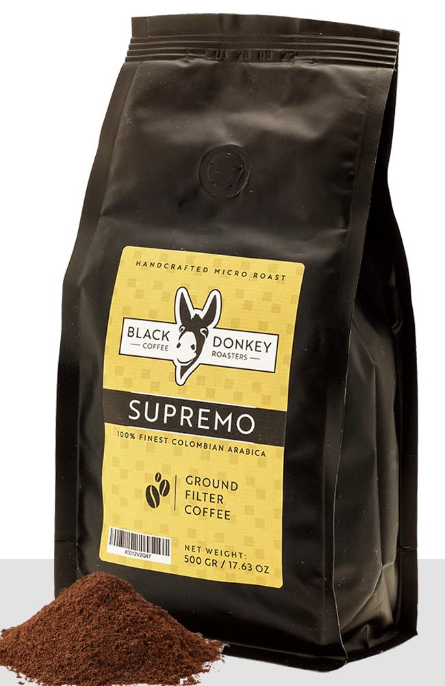 Black Donkey - 500g Ground Coffee | Finest Colombian Arabica