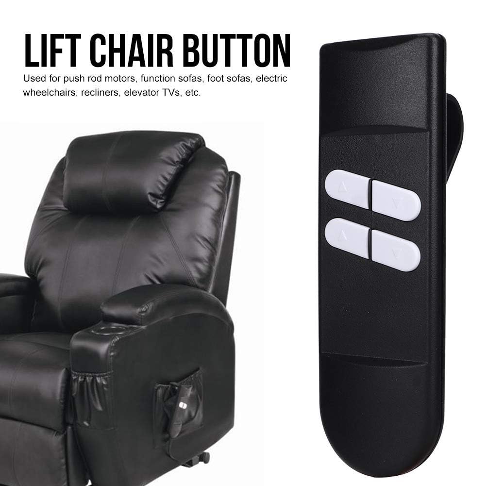 Fyearfly Electric Recliner Controller, 4-Buttons 5Pin Connector Universal Remote Hand Control Manual Controller Switch Replacement