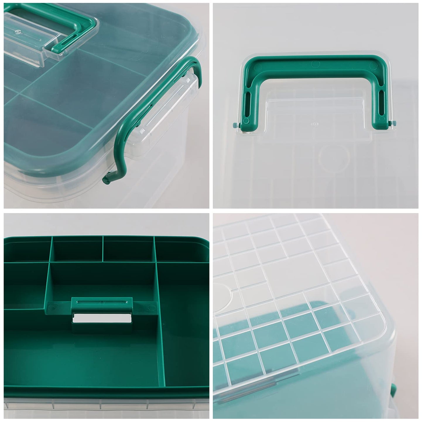 Readsky Plastic First Aid Storage Box, Medical Box Clear