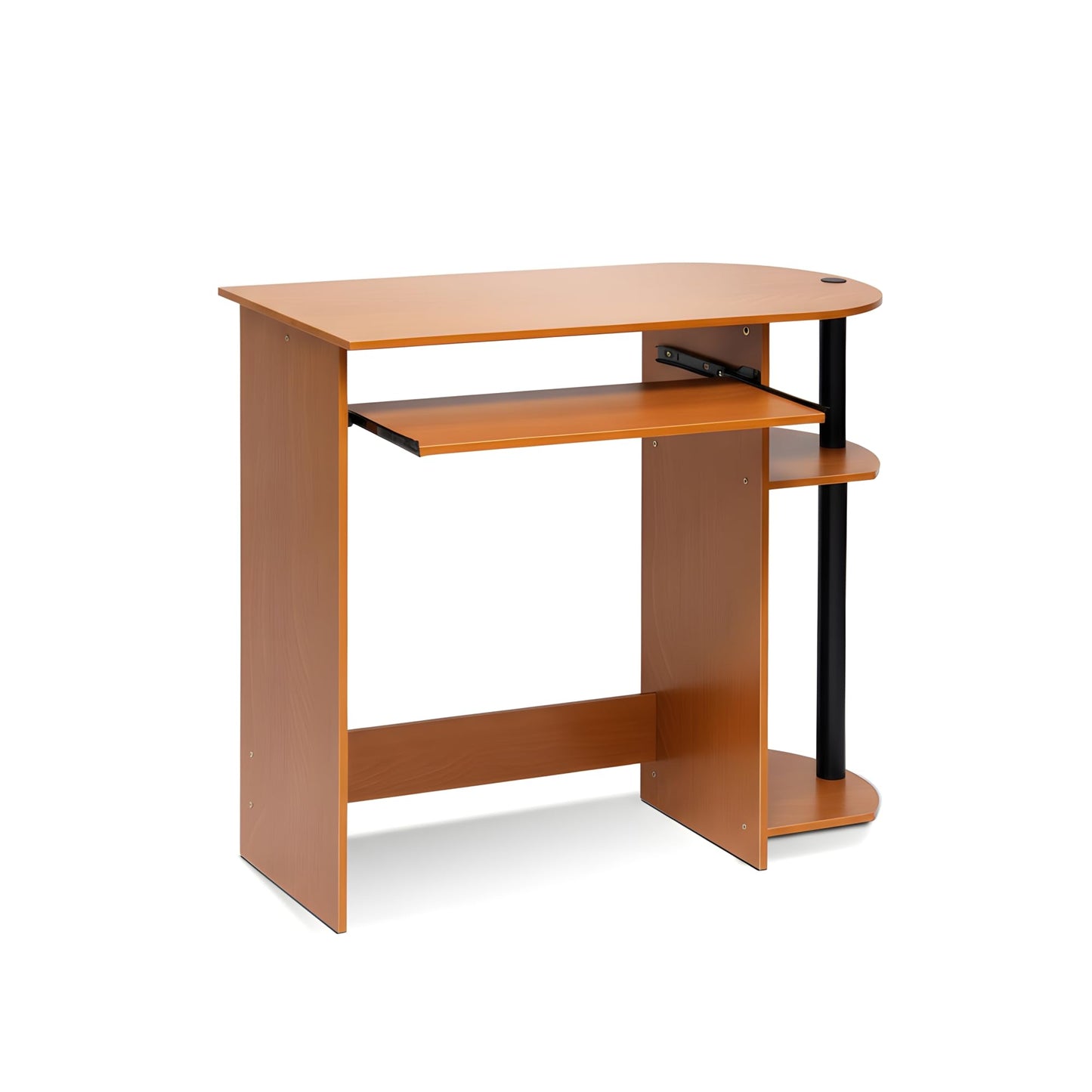 Furinno SIMPLISTIC 80cm Wide Gaming Desk with Keyboard Tray, Light Cherry