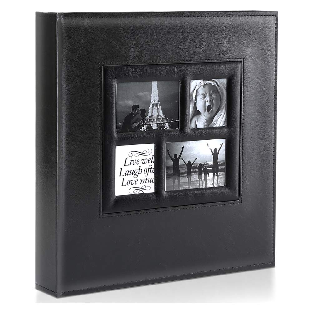 Benjia Photo Album 500 Pockets 6x4 Photos, Extra Large Size Leather Cover Slip in Wedding Family Photo Albums that Holds 500 6x4" / 10x15cm Photos