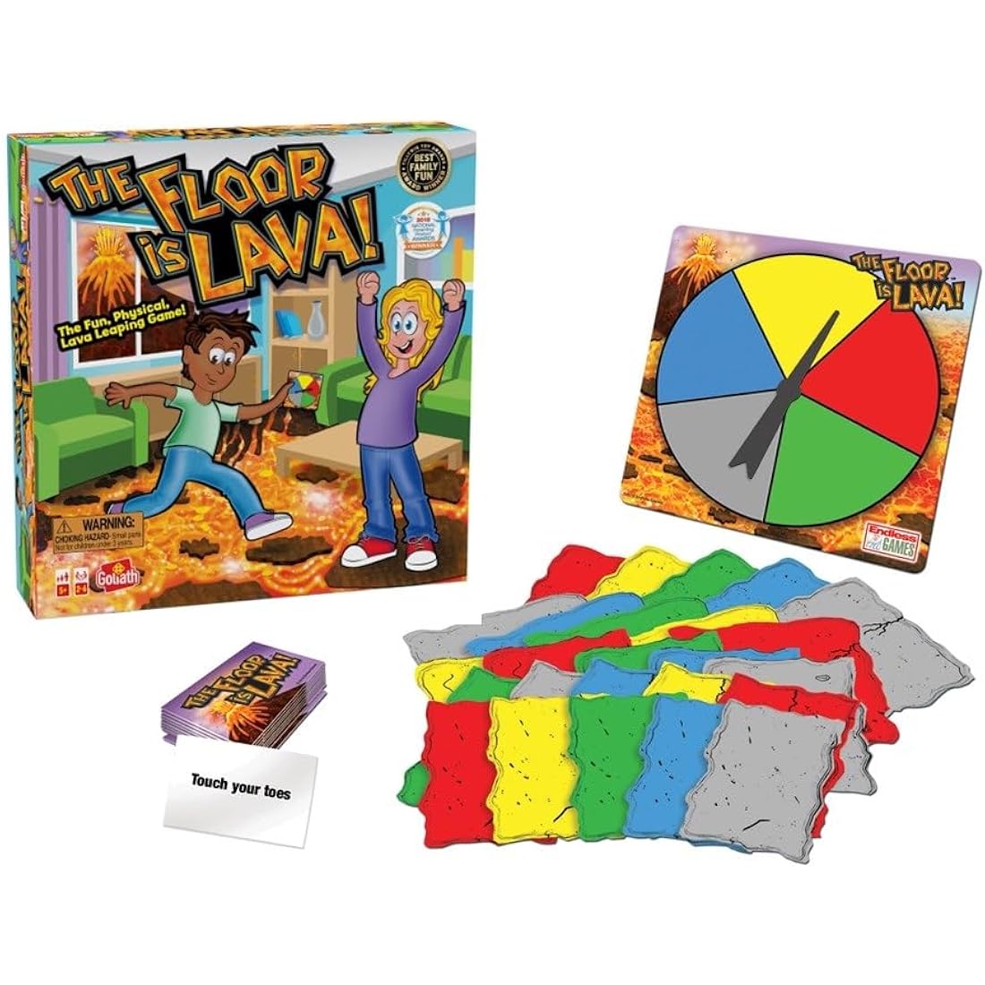 The Floor is Lava! | The Fun, Physical, Lava Leaping Game | Kids Party Games | For 2-6 Players | Ages 5+