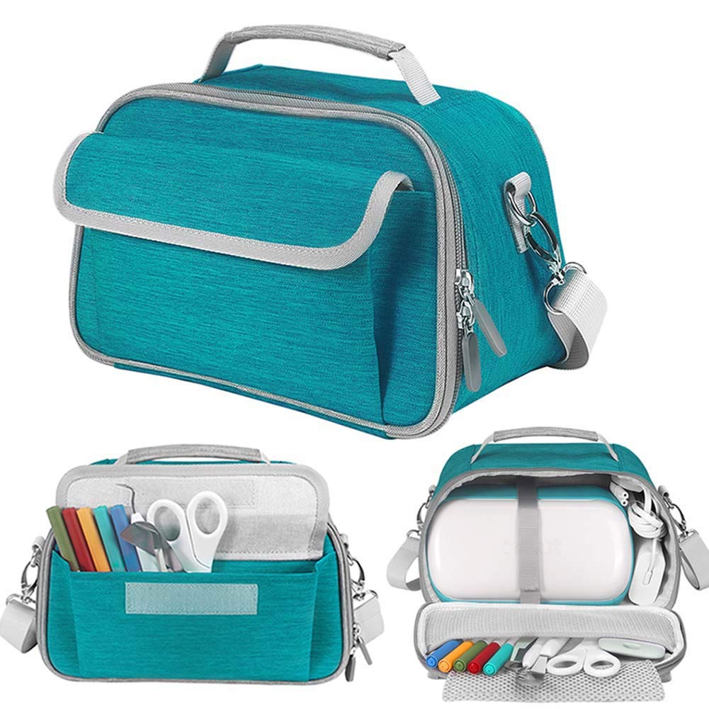 LEFOR?Z Carrying Case Compatible with Cricut Joy and Accessories,Portable Tote Storage Bag for Craft Pen Set and Basic Tool Set,Green