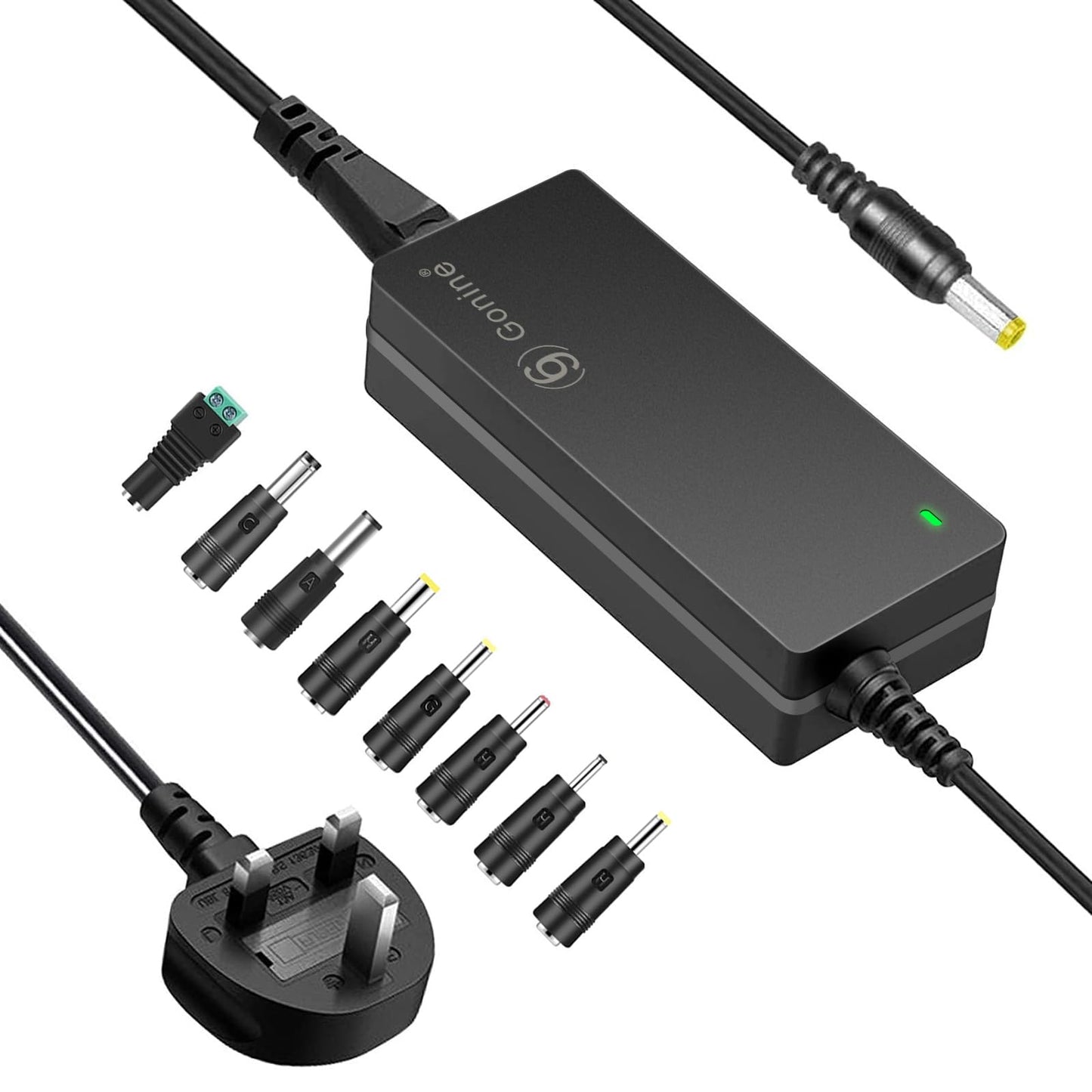 Gonine 12V 5A 60W AC Adapter Switching Power Supply,AC DC Converter 100-220V to 12 Volt 5 Amp Transformer for led Light Strips, Computer Monitor and