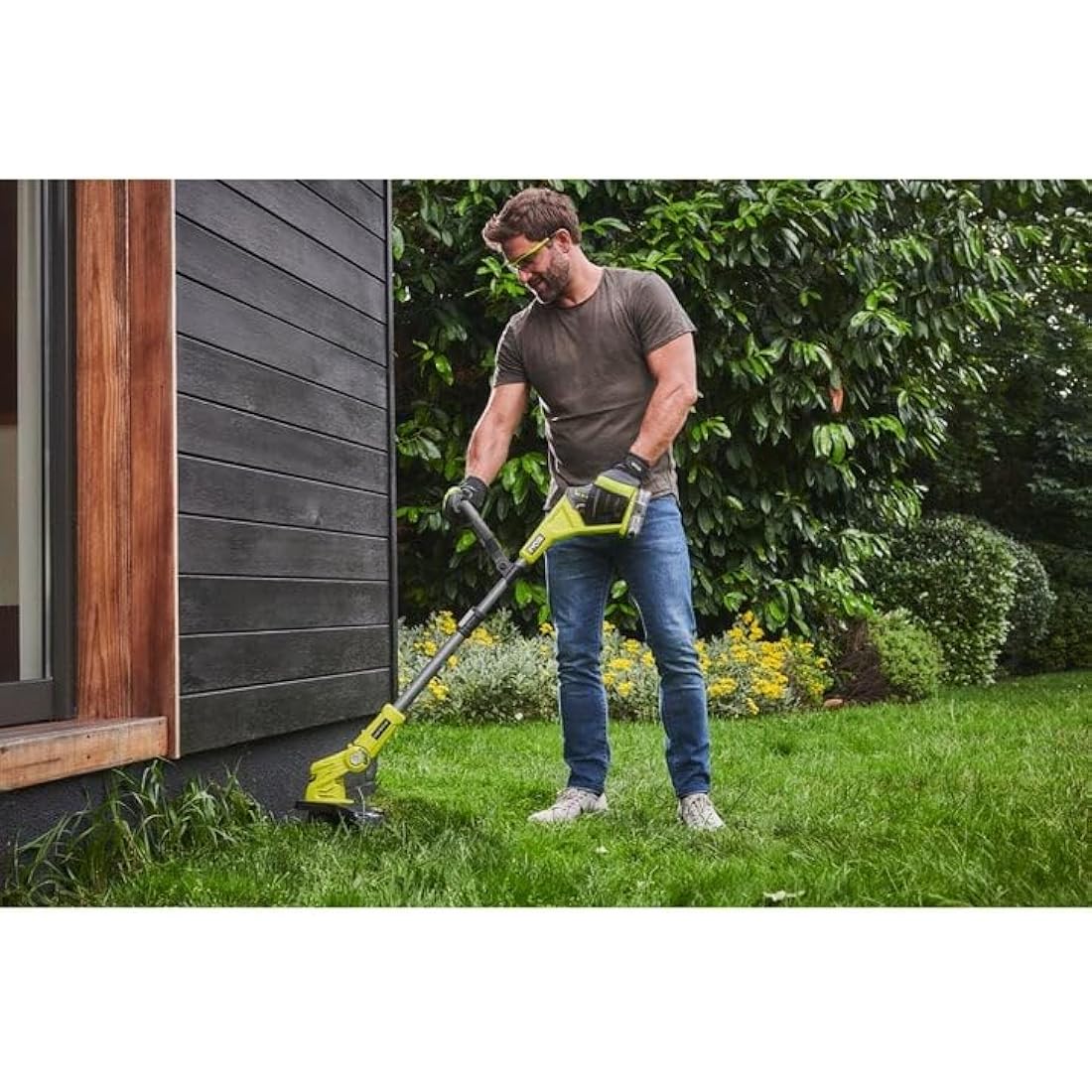 Ryobi OLT1832 ONE+ Cordless Grass Trimmer, 25-30cm Path (Zero Tool), 18 V, Hyper Green (Battery, Charger And Blade Not Included)