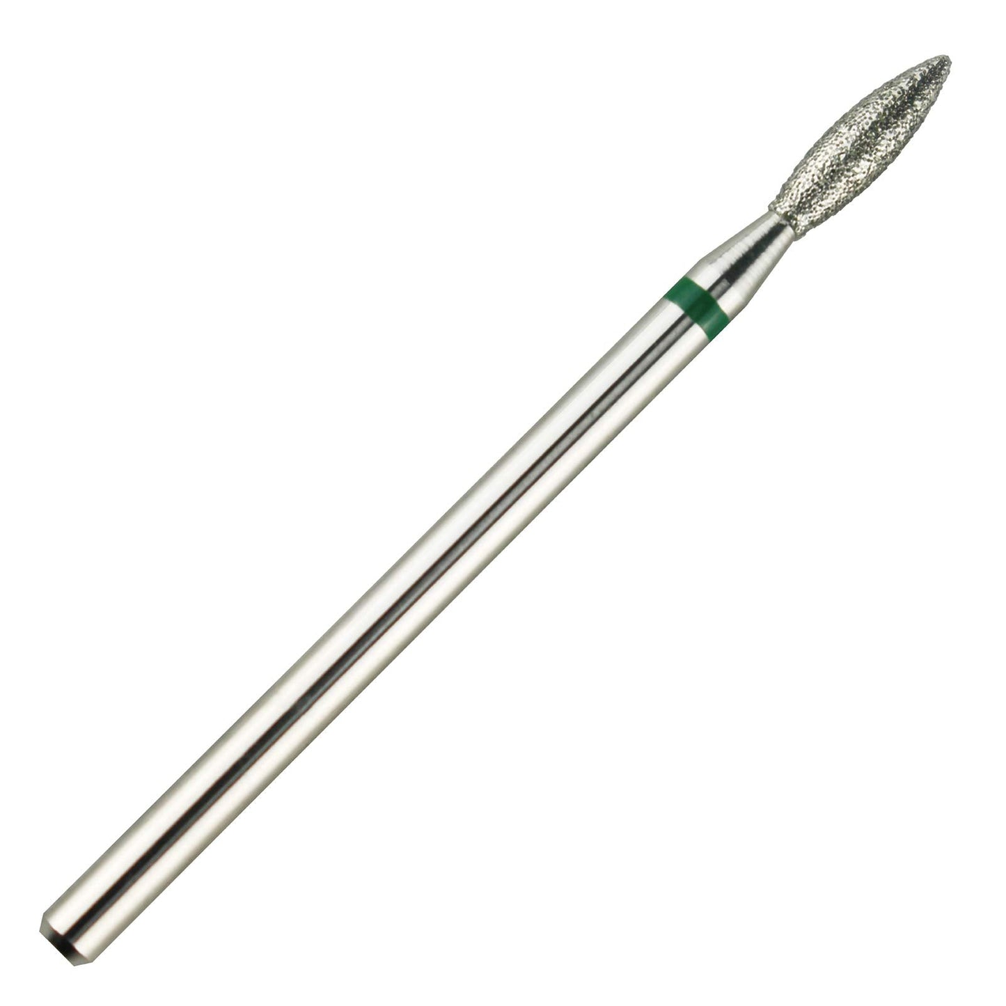 C & I Diamond Nail Drill Bit, Flame Shape, E-File, Professional Cuticle Clean Drill Bit, Improved Diamond Powder plus Tungsten Carbide Shank 3/32?