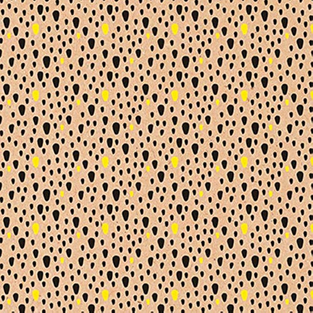 Clairefontaine - Ref 223812C - Recycled Kraft Printed Paper Roll (Single Roll) - 70cm Width x 50m Length, 70gsm 100% Recycled Kraft Paper - Dots Design